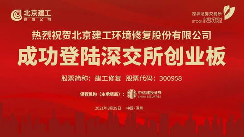 首日股價(jià)上漲6倍 300958 建工修復(fù) 敲鐘上市 北京國企控股上市公司再擴(kuò)容